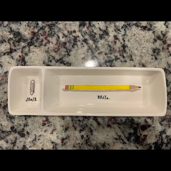 Rae Dunn Other - Rae Dunn pencil ✏️ and 📎 paperclip holder